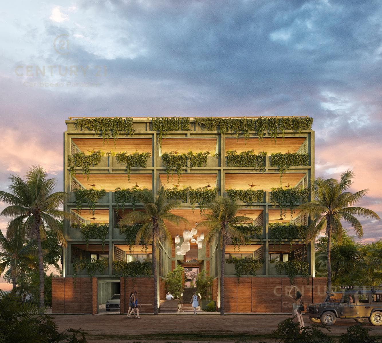 Beautiful 1-Bedroom Apartment in an Oceanfront Building for Sale in Bahía Tankah, Tulum P4043