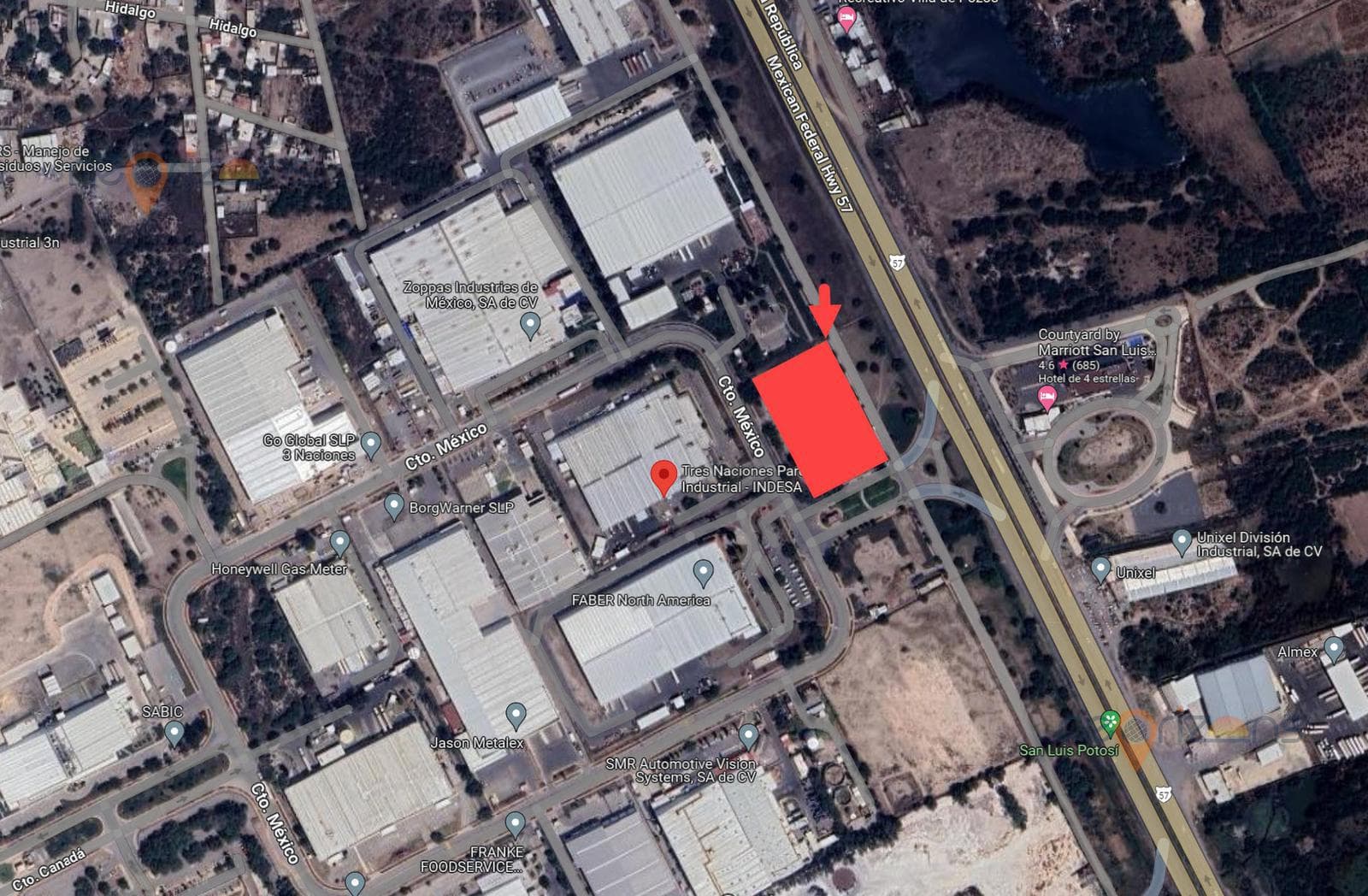 Industrial/Commercial Lot on Highway 57 in the SLP Industrial Zone