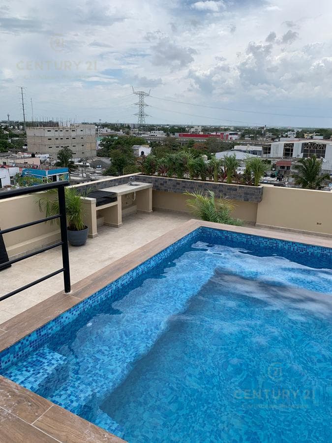 Departamento en torre condo en el centro de Playa del Carmen P2998