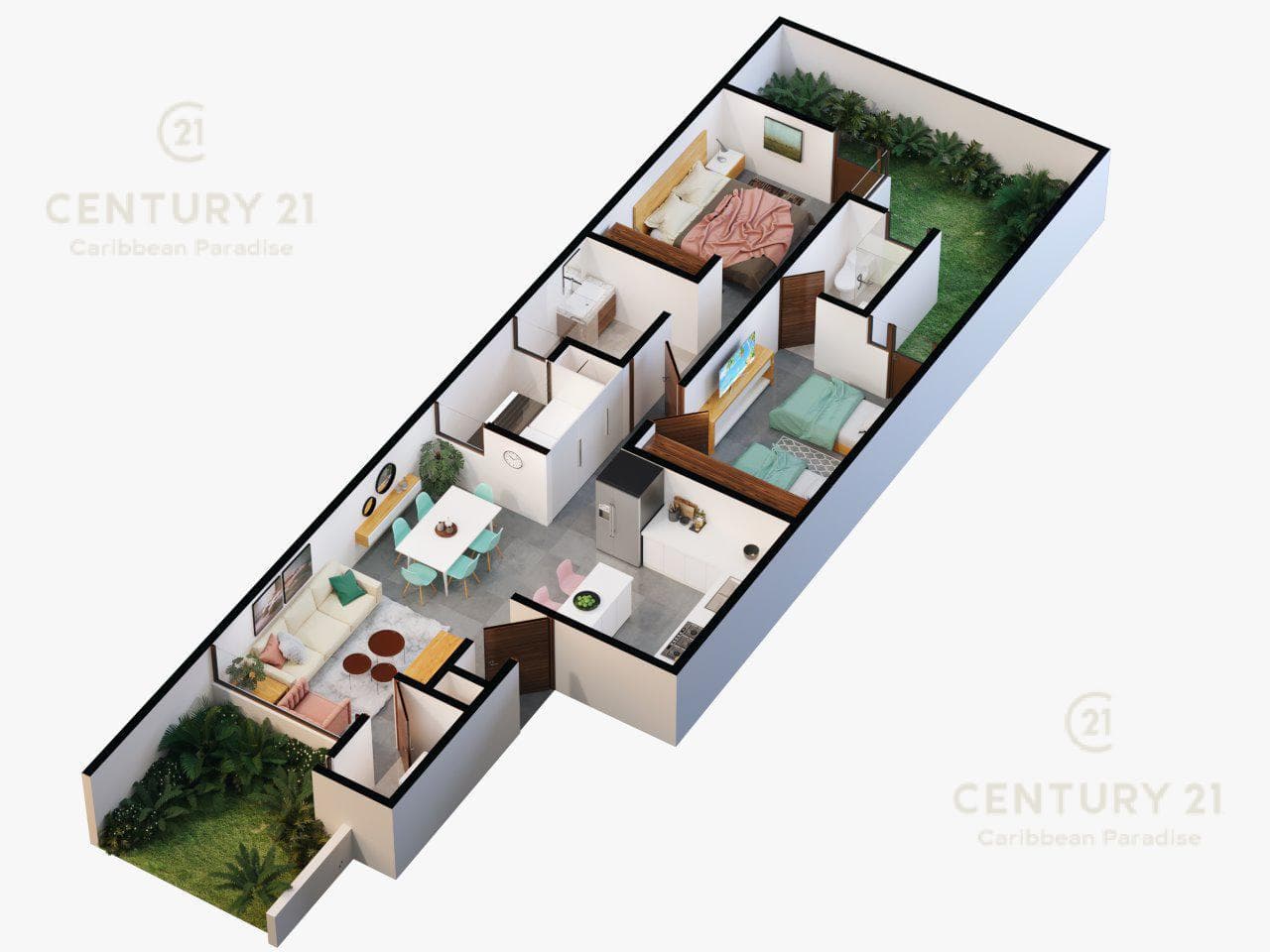 Bonito departamento en pequeño condominio en el corazón de Playa del Carmen P2983