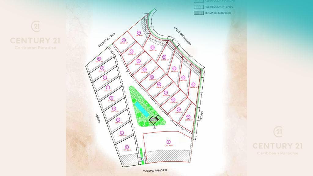 Lots for Sale in the Exclusive Playacar Residential Complex, Phase 2, P3954
