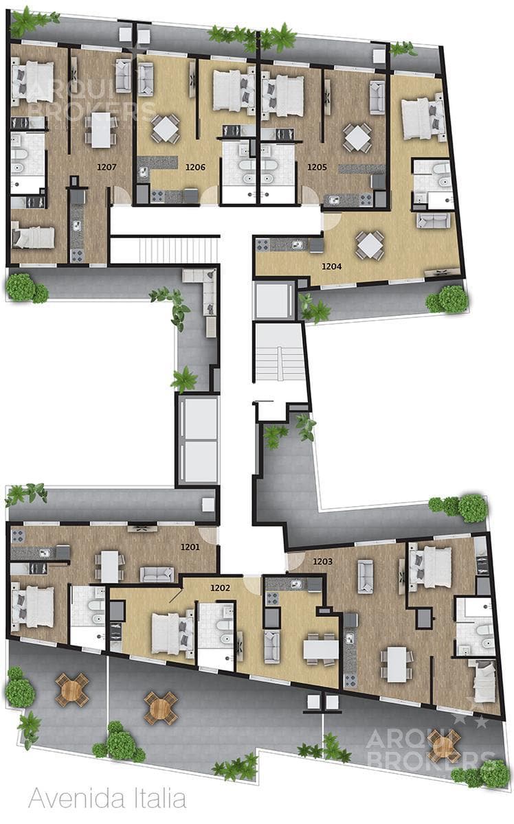 Two-bedroom penthouse apartment for sale in La Blanqueada - 1203