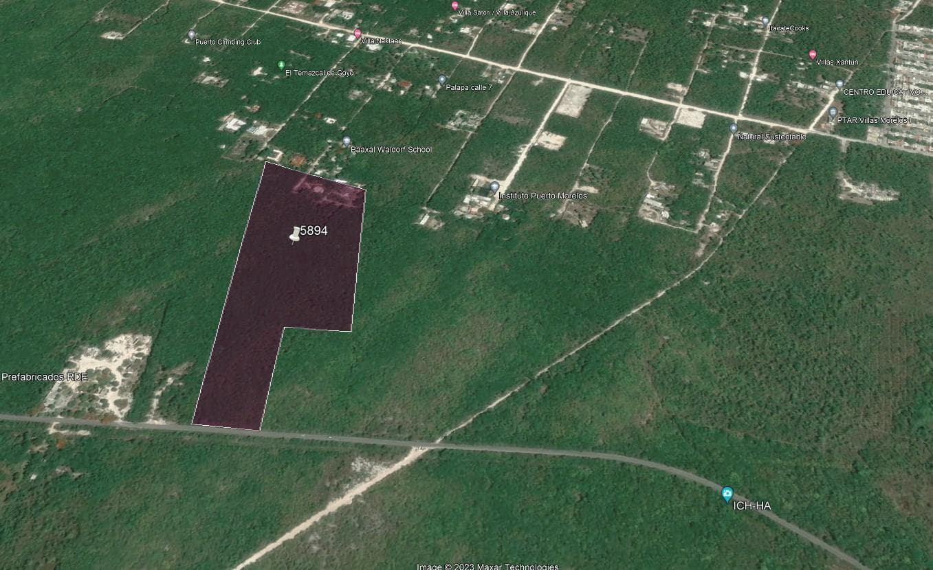 Land for Sale in Puerto Morelos Near the Cenote Trail