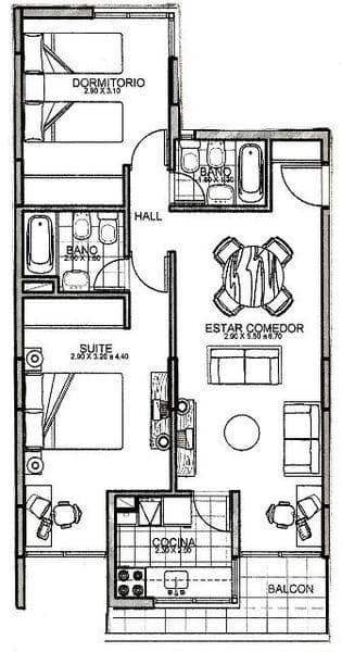 2-Bedroom Apartment for Rent with Garage - General Paz