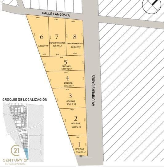 Lot zoned for commercial use in Los Arrecifes, Playa del Carmen, P2609