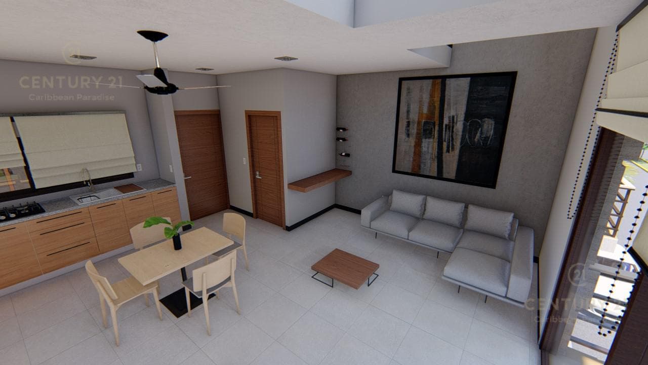 Bonito departamento en pequeño condominio en el corazón de Playa del Carmen P2983