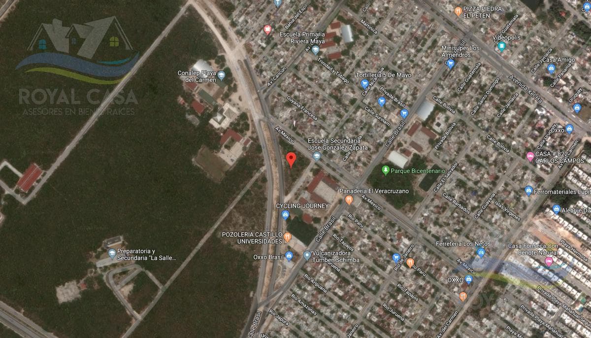 LAND FOR SALE: 2,456 M2 IN PLAYA DEL CARMEN, WITH TITLE DEED