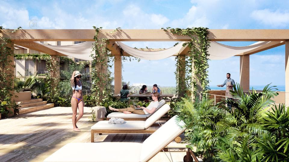 Increible departamento en condominio en el centro de la Riviera Maya P3229