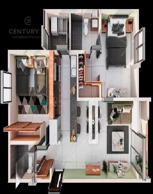 Hermosos Departamentos 2 rec en Venta con increíbles Amenidades en Playa del Carmen P3987