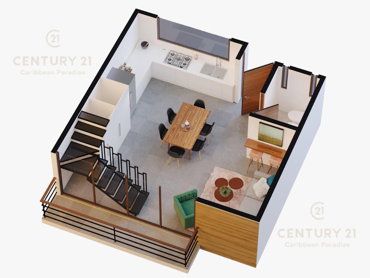 Bonito departamento en pequeño condominio en el corazón de Playa del Carmen P2983