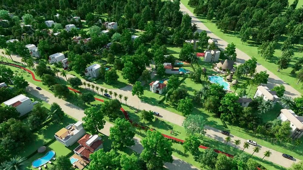 710 m2 corner lot for sale in Selva Secreta, Chemuyil, P3835