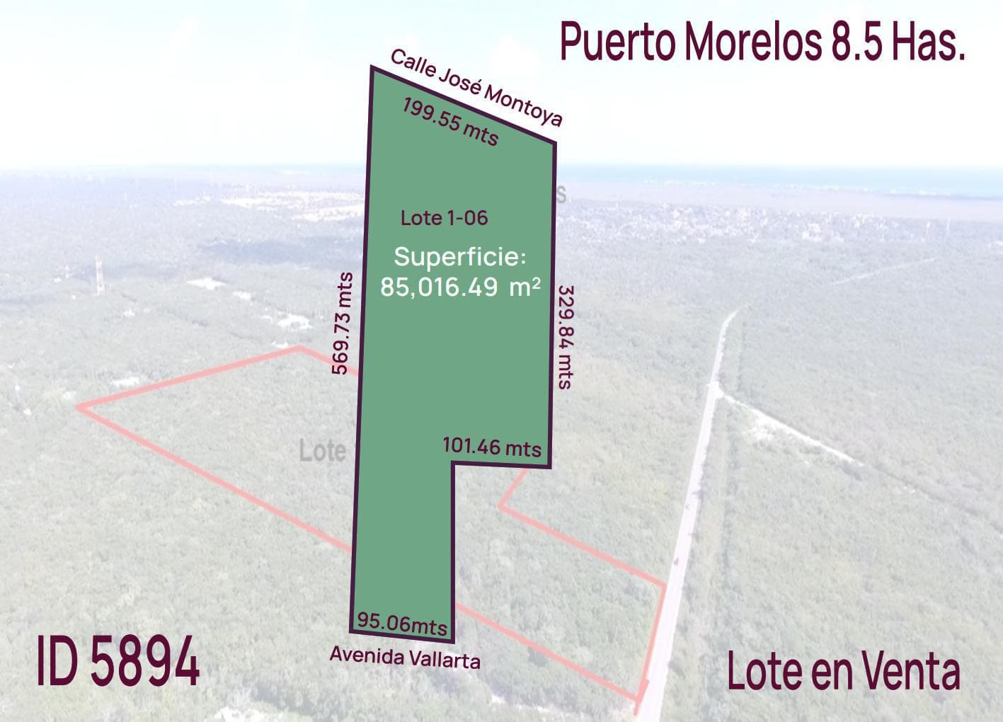 Land for Sale in Puerto Morelos Near the Cenote Trail