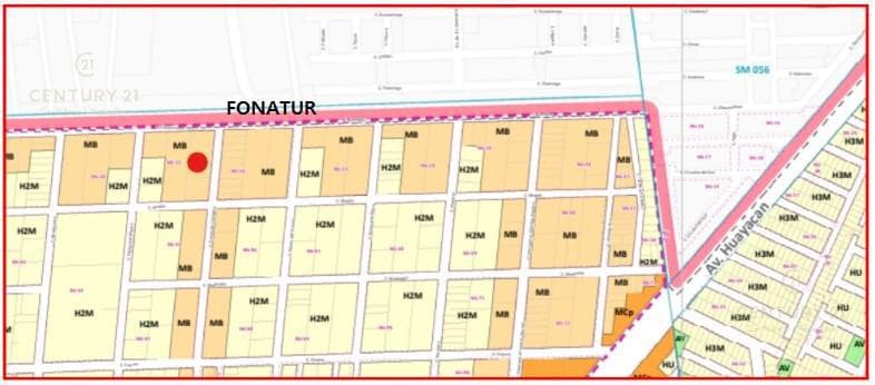 1,100 m² Mixed-Use Land for Rent on Av. Fonatur, Cancún C3193