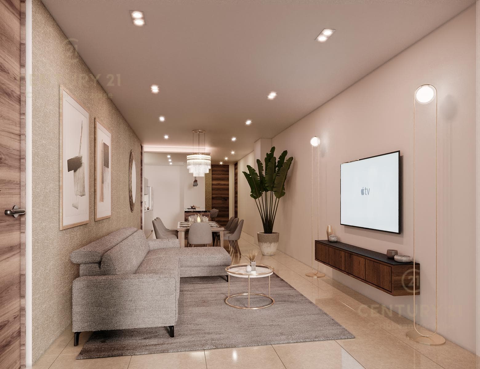 Pre-sale of a luxury apartment in Puerto Cancún C3842