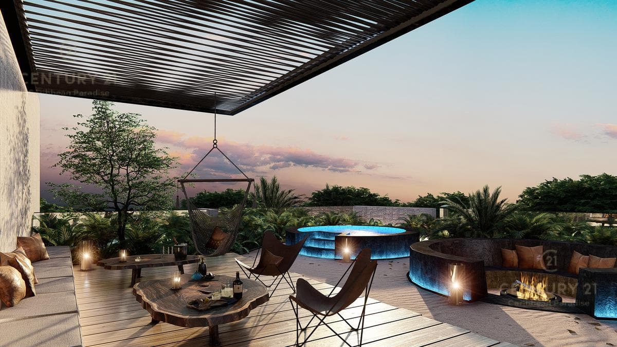 Penthouse de lujo 2 recamaras excelentes amenidades Tulum P2575