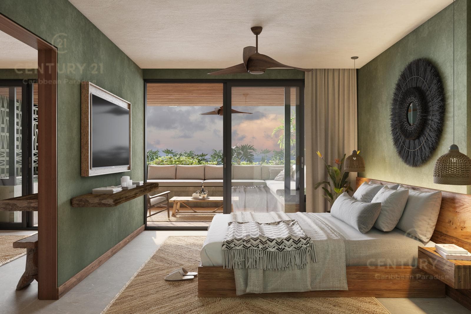 Beautiful 1-Bedroom Apartment in an Oceanfront Building for Sale in Bahía Tankah, Tulum P4043