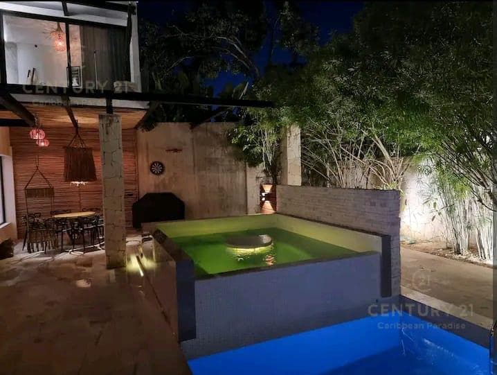 Casa 4 Recamaras en Venta en Aldea Zama | con Alberca y Jacuzzi Privado | P4007