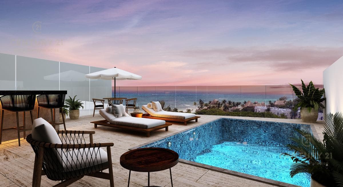 Increible departamento a una cuadra del mar Playa del Carmen P2726