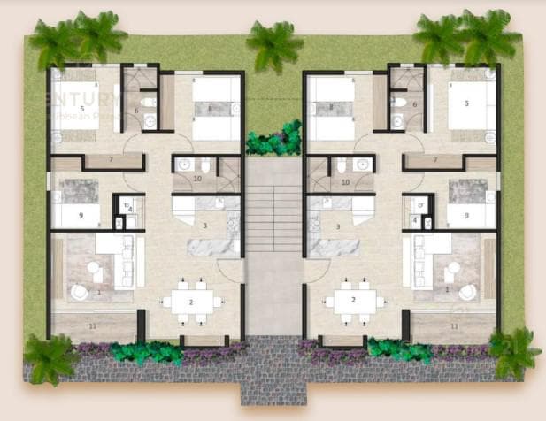 Modernos Departamentos en Venta de 3 Hab en Playa del Carmen P3950