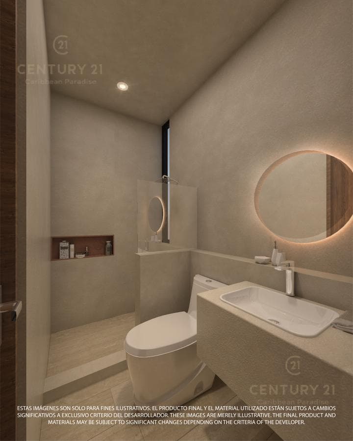 Departamento de 1 habitación cerca de la zona arqueológica de Tulum P3633