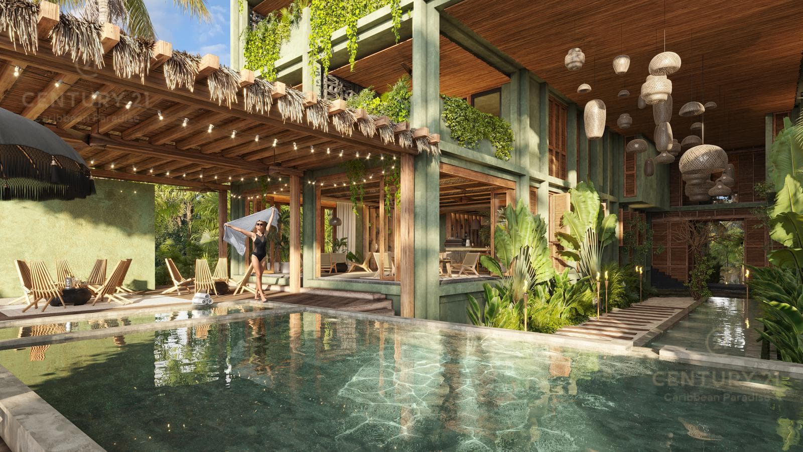 Beautiful 1-Bedroom Apartment in an Oceanfront Building for Sale in Bahía Tankah, Tulum P4043