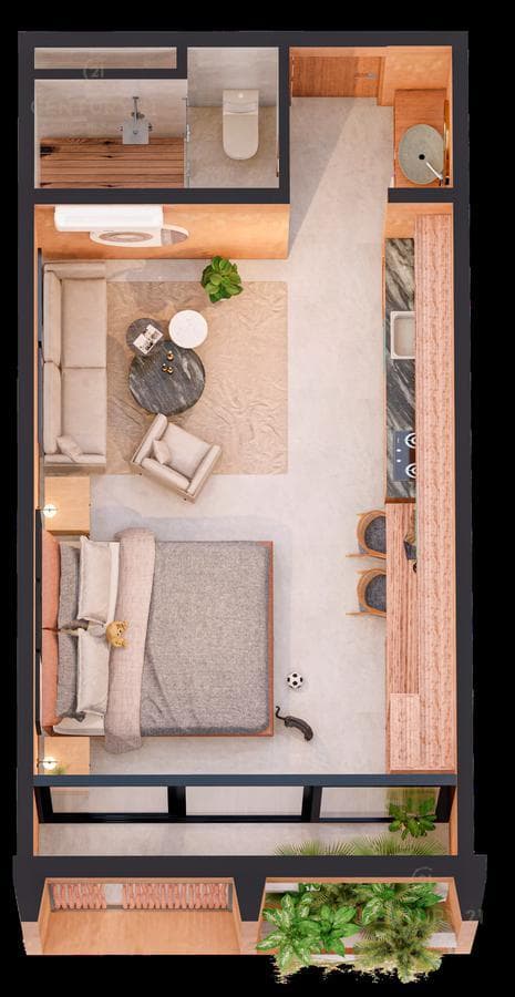 Increíbles estudios en Venta con Amenidades de lujo en Av. Juárez Playa del Carmen P3957