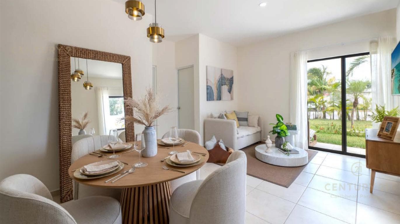 Apartment for sale, 5 minutes from the beach, Puerto Morelos C3814