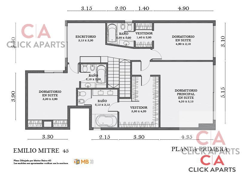 FOR SALE - 6-ROOM UPPER-FLOOR APARTMENT - WILL ACCEPT APARTMENTS OR LAND AS PART OF PAYMENT - CABALLITO