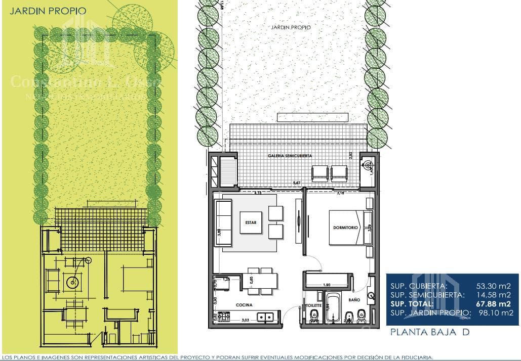 Apartment with Private Park - For Sale - Haras del Sur III