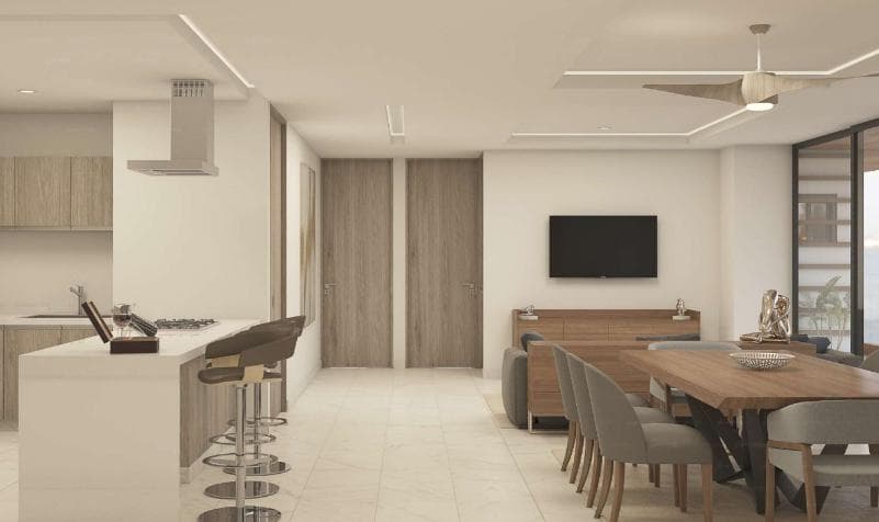 Apartment for sale in Cancun, downtown area, Icono Towers with amenities