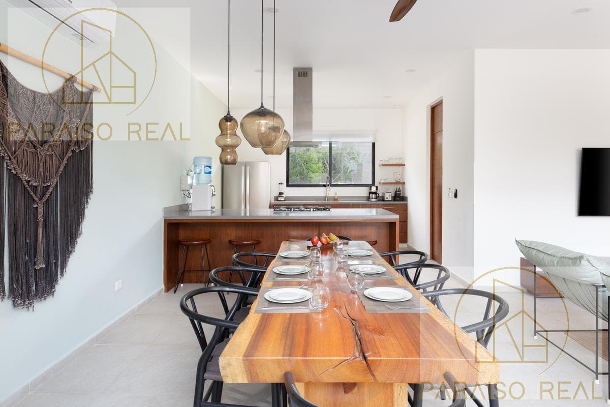 Luxury 4-bedroom villa in Aldea Zama Private with a pool and 24-hour security