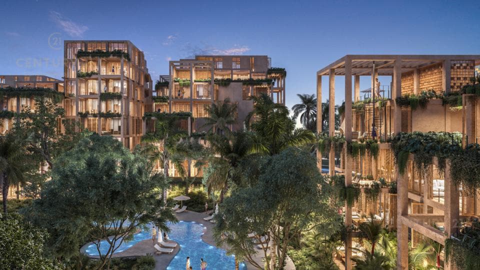 Increible departamento en condominio en el centro de la Riviera Maya P3229
