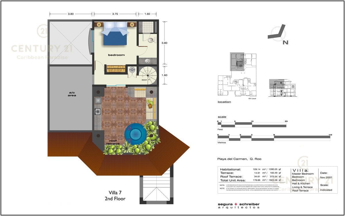 Lujoso Condominio en Venta 3 Hab en 5ta Avenida Playa del Carmen P3892