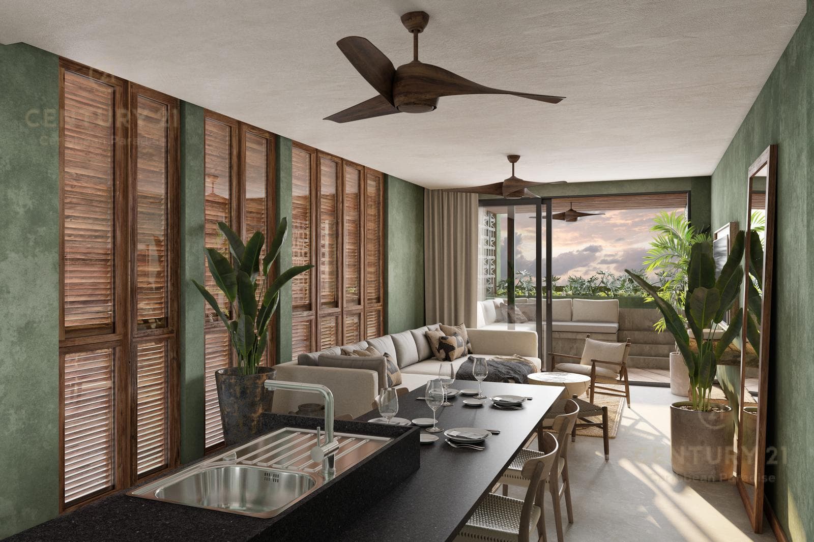 Beautiful 1-Bedroom Apartment in an Oceanfront Building for Sale in Bahía Tankah, Tulum P4043