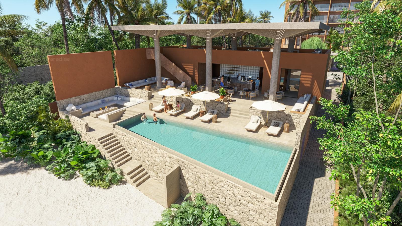Pre-sale of a Beachfront Condo in Costa Mujeres C3844