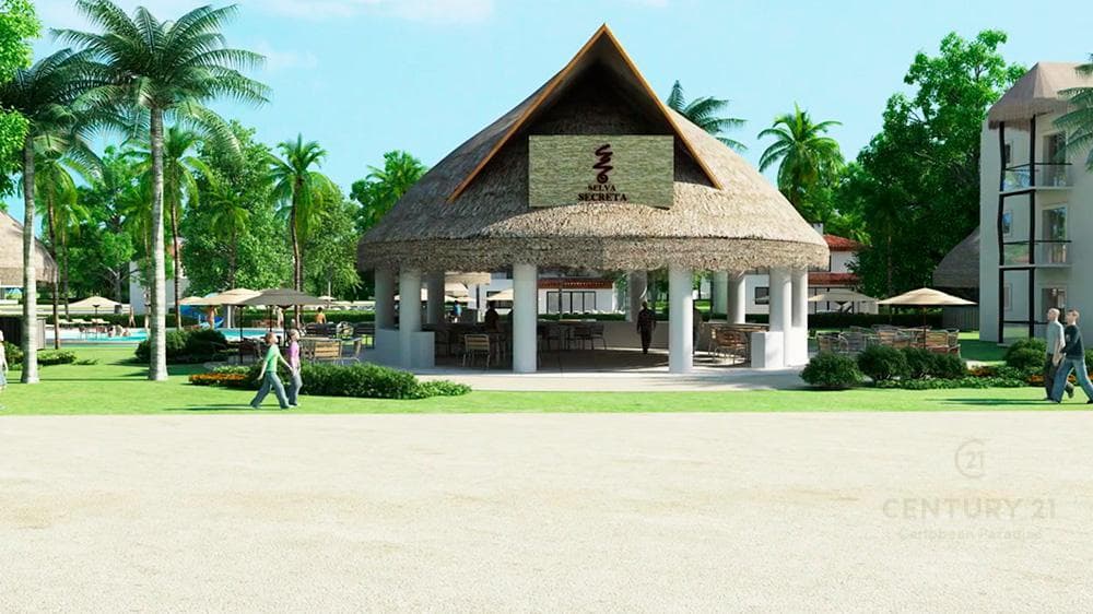 710 m2 corner lot for sale in Selva Secreta, Chemuyil, P3835