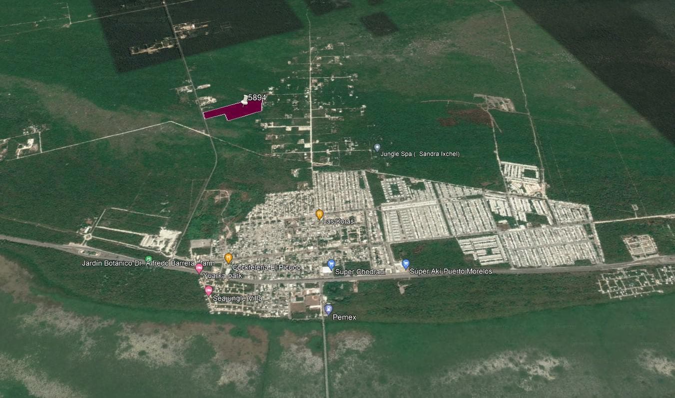 Land for Sale in Puerto Morelos Near the Cenote Trail