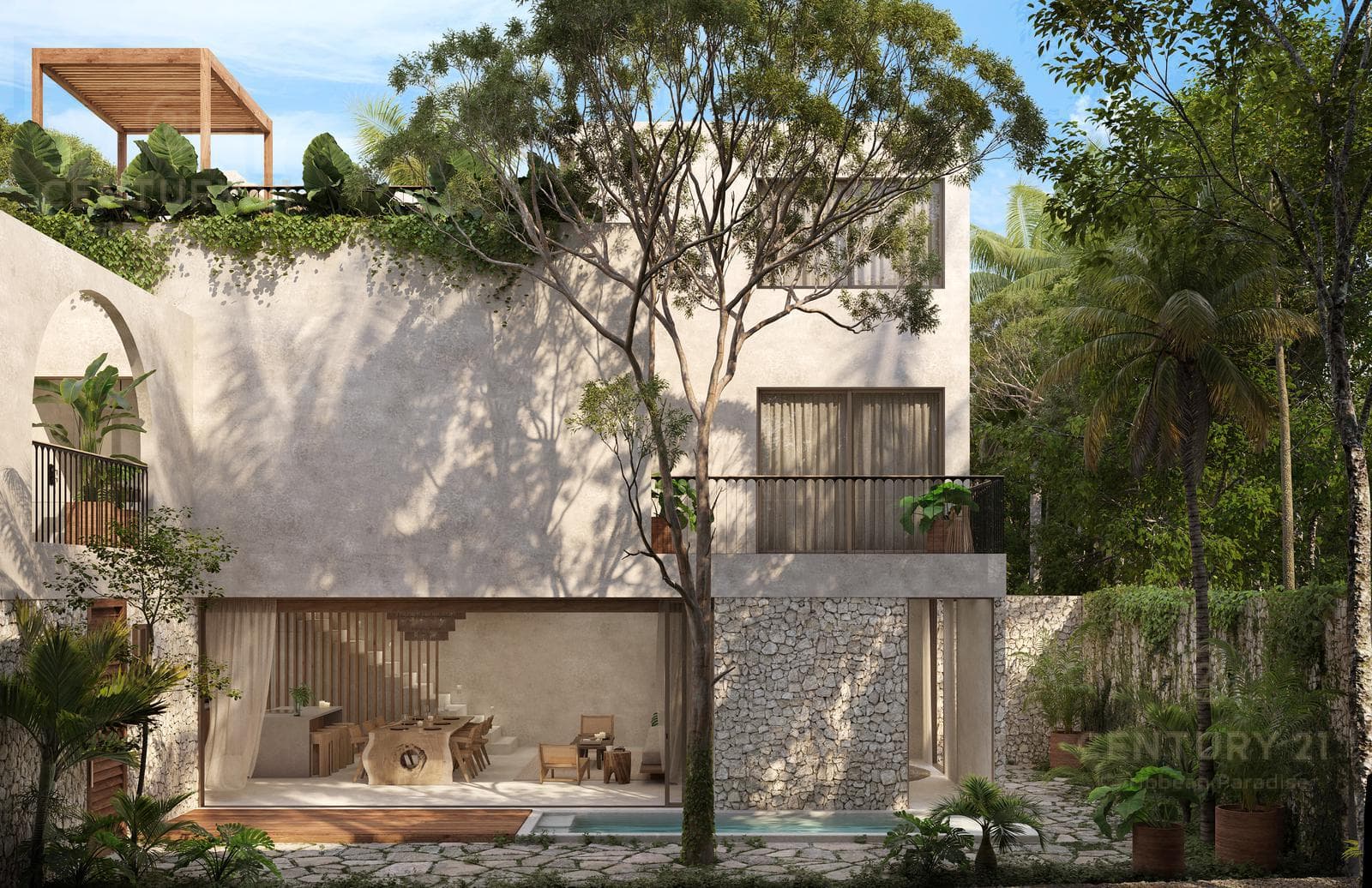 Hermosa Villa 3 rec en Venta en lujoso desarrollo en Tulum Región 8 Shanti P3991