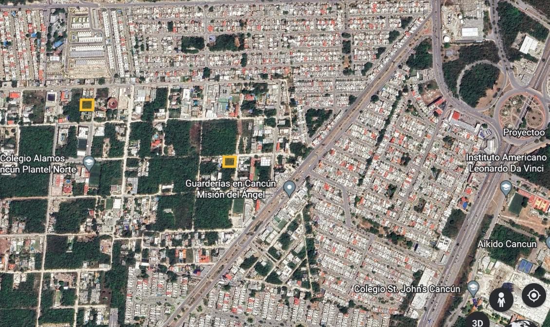 1,100 m² Mixed-Use Corner Lot for Rent, One Street Away from Huayacan Avenue, Cancún C3194