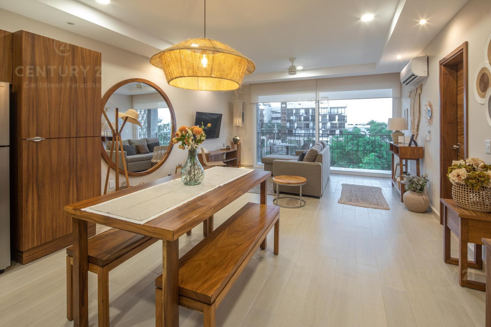 Bonito y elegante departamento 2 rec amueblado en Playa del Carmen Centro P3296