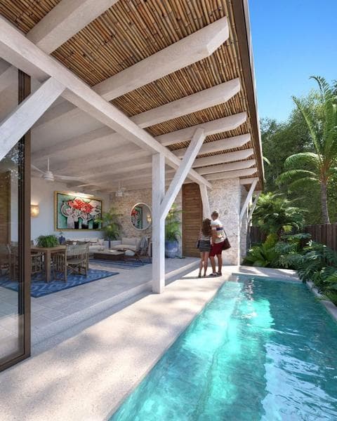 Espacioso departamento 2 rec en Aldea Zama Tulum P2119