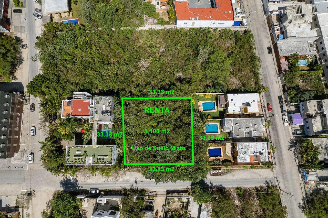 1,100 m² Mixed-Use Land for Rent on Av. Fonatur, Cancún C3193