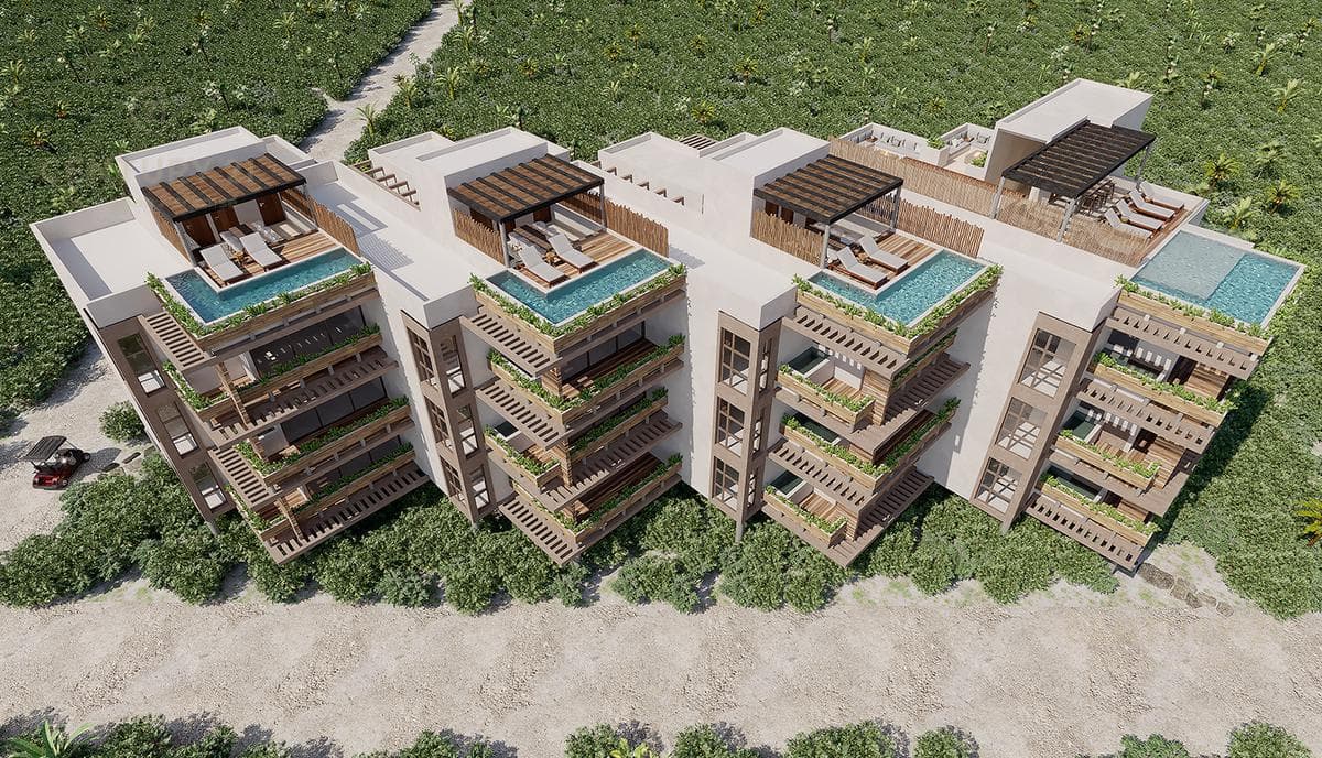 Lujosos Departamentos en Venta 2 rec con Vista al mar en Holbox P3925